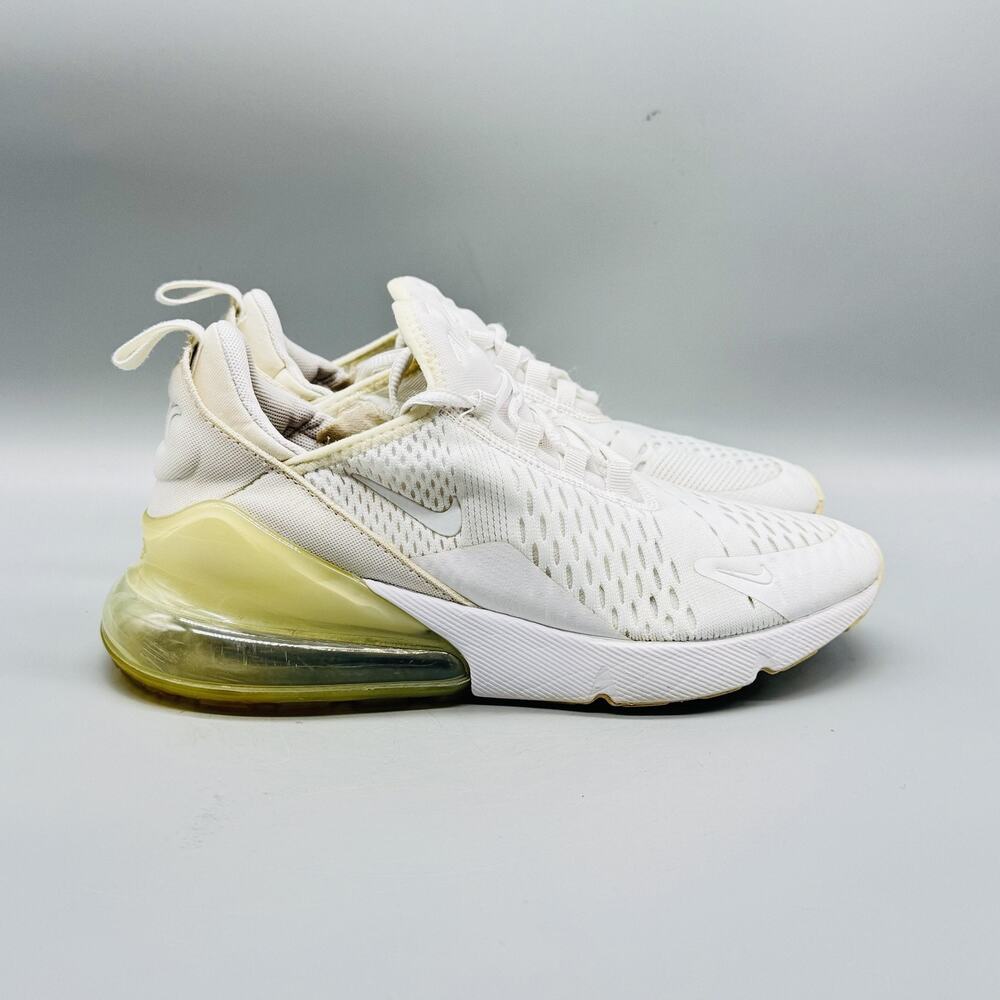 Nike Shoes Youth Boys 5.5 White Air Max 270 Mesh Running Athletic Sneakers